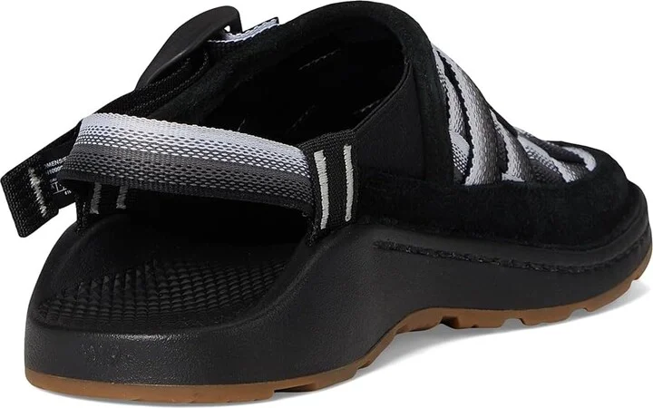 Chaco Canyon Woven Clog Women's Lace-up Boots Fade Black & White : 6 B - Medium, Suede - Image 4