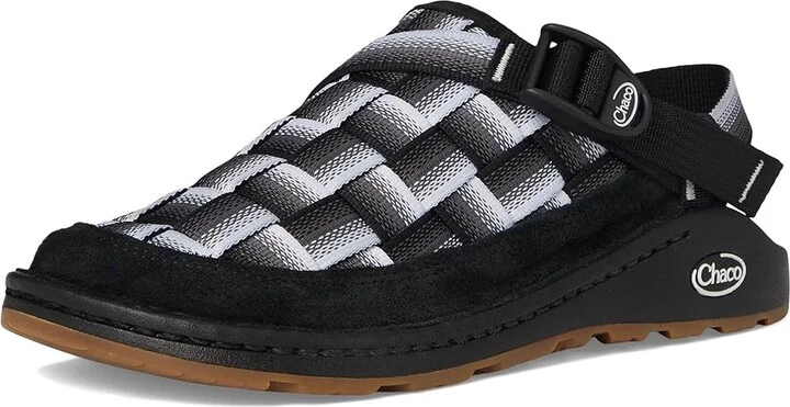 Chaco Canyon Woven Clog Women's Lace-up Boots Fade Black & White : 6 B - Medium, Suede - Image 5