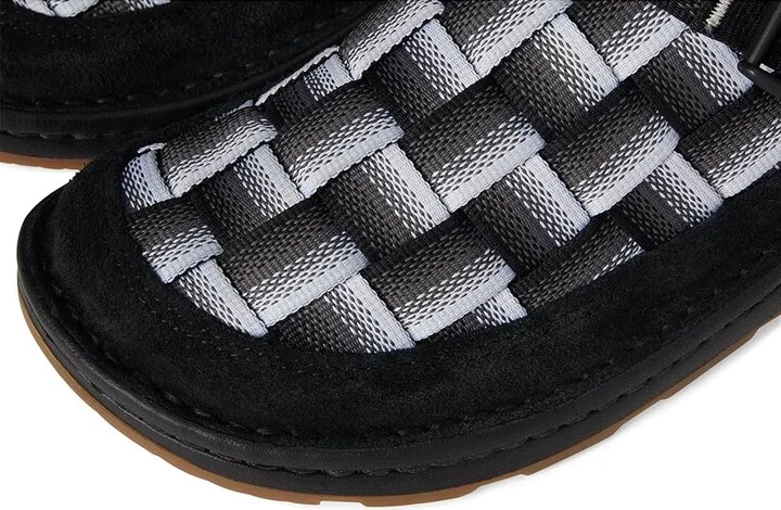 Chaco Canyon Woven Clog Women's Lace-up Boots Fade Black & White : 6 B - Medium, Suede - Image 7