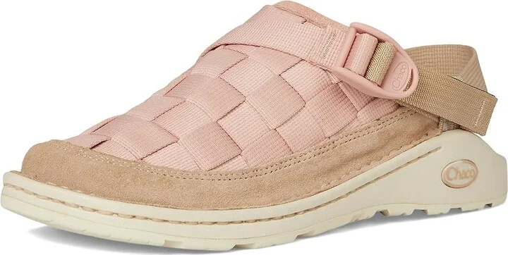 Chaco Canyon Woven Clog Women's Lace-up Boots Peach Sand : 8 B - Medium, Suede - Image 5