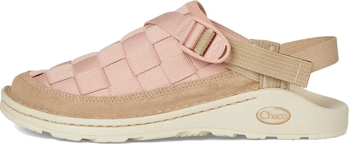 Chaco Canyon Woven Clog Women's Lace-up Boots Peach Sand : 8 B - Medium, Suede - Image 6