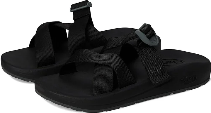 Chaco Cushz Slide Men's Sandals Black : 11 D - Medium, Synthetic