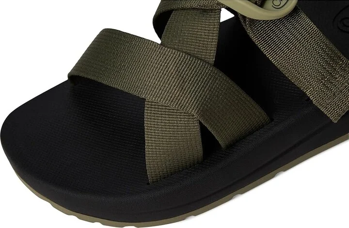 Chaco Cushz Slide Men's Sandals Mossy Olive : 8 D - Medium, Synthetic - Image 7
