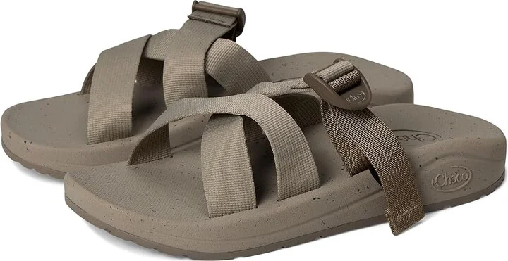 Chaco Cushz Slide Men's Sandals Silt : 9 D - Medium, Synthetic