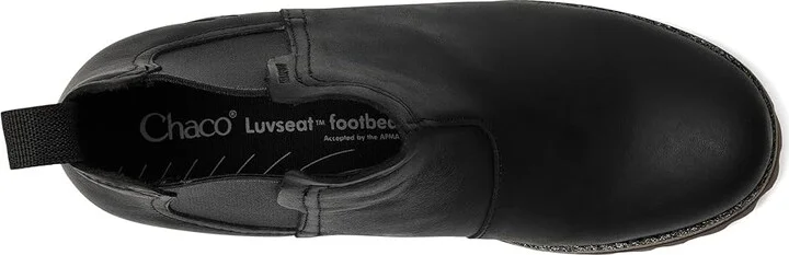 Chaco Fields Chelsea WP Women's Rain Boots True Black : 9.5 B - Medium, Leather - Image 2