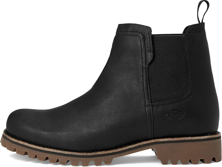 Chaco Fields Chelsea WP Women's Rain Boots True Black : 9.5 B - Medium, Leather - Image 6