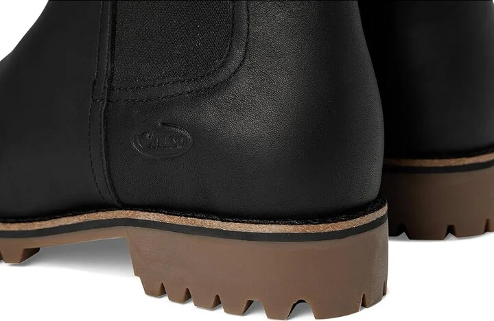 Chaco Fields Chelsea WP Women's Rain Boots True Black : 9.5 B - Medium, Leather - Image 7