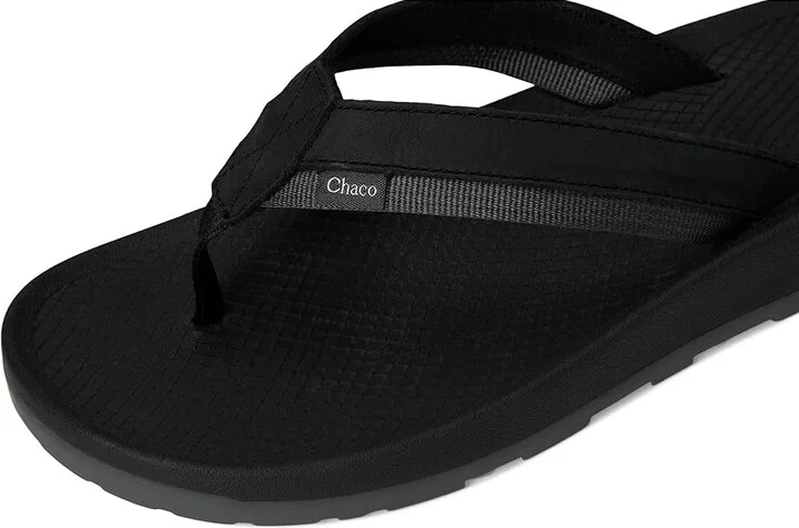 Chaco Lowdown Leather Flip Men's Sandals Black : 11 D - Medium - Image 7