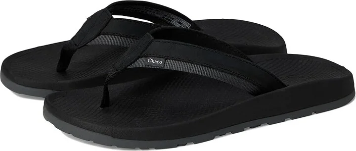 Chaco Lowdown Leather Flip Men's Sandals Black : 11 D - Medium