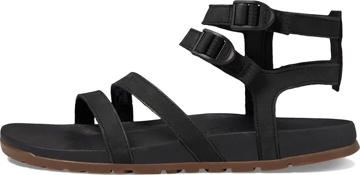 Chaco Lowdown Leather Strappy High Women's Sandals Black 1 : 10 B - Medium - Image 5