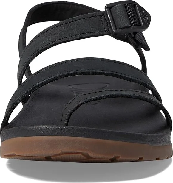 Chaco Lowdown Leather Strappy Women's Sandals Black 1 : 12 B - Medium, Leather/Rubber - Image 2