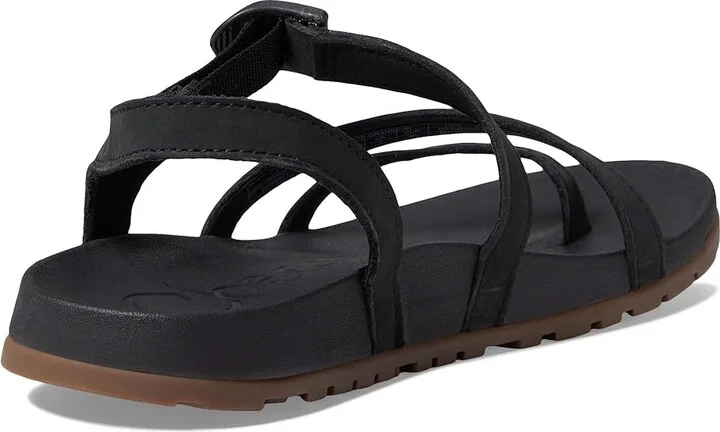 Chaco Lowdown Leather Strappy Women's Sandals Black 1 : 12 B - Medium, Leather/Rubber - Image 4
