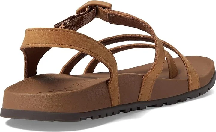 Chaco Lowdown Leather Strappy Women's Sandals Bone Brown 1 : 6 B - Medium, Leather/Rubber - Image 4