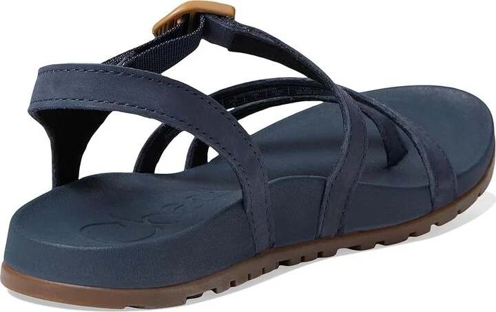 Chaco Lowdown Leather Strappy Women's Sandals Navy 1 : 10 B - Medium, Leather/Rubber - Image 4