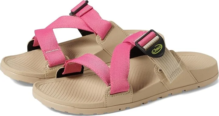 Chaco Lowdown Slide Women's Shoes Hot Pink 1 : 8 B - Medium, Textile/Synthetic