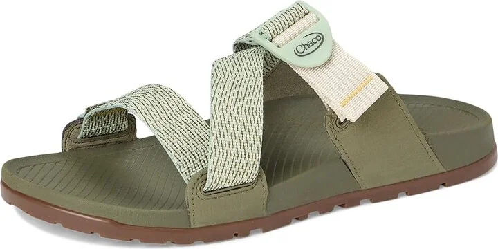 Chaco Lowdown Slide Women's Shoes Meadow Laurel Green : 5 B - Medium, Textile/Synthetic - Image 5