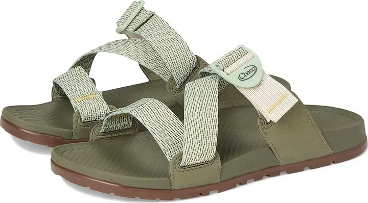 Chaco Lowdown Slide Women's Shoes Meadow Laurel Green : 5 B - Medium, Textile/Synthetic