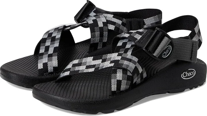 Chaco Mega Z Classic Women's Sandals Pixel Black/White : 6 B - Medium, Rubber/Synthetic
