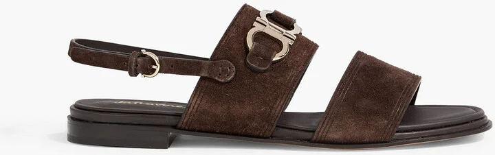 Chaim 10 embellished suede slingback sandals
