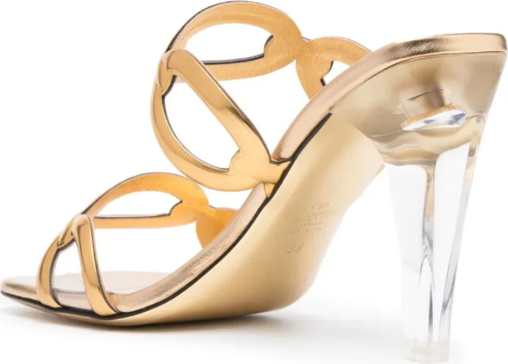 Chain 1967 110mm leather sandals - Image 3