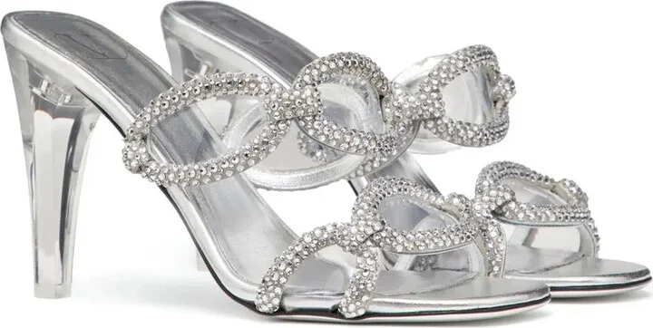 Chain 1967 embellished slide sandals - Image 2