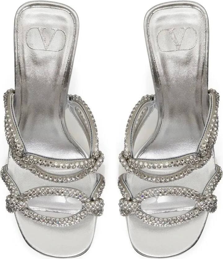 Chain 1967 embellished slide sandals - Image 4