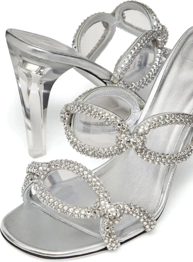Chain 1967 embellished slide sandals - Image 5