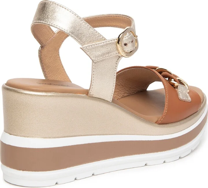 Chain Ankle Strap Platform Wedge Sandal - Image 2