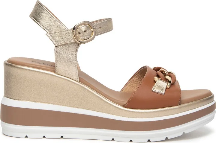 Chain Ankle Strap Platform Wedge Sandal - Image 3