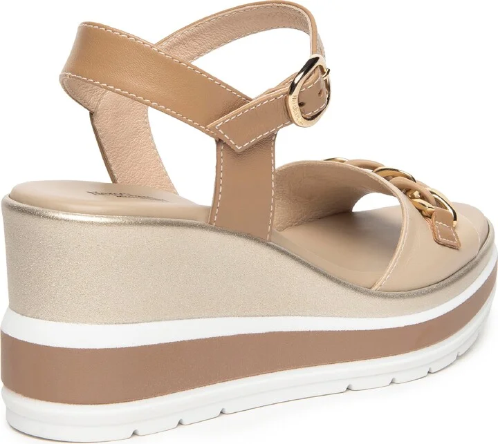 Chain Ankle Strap Platform Wedge Sandal - Image 7