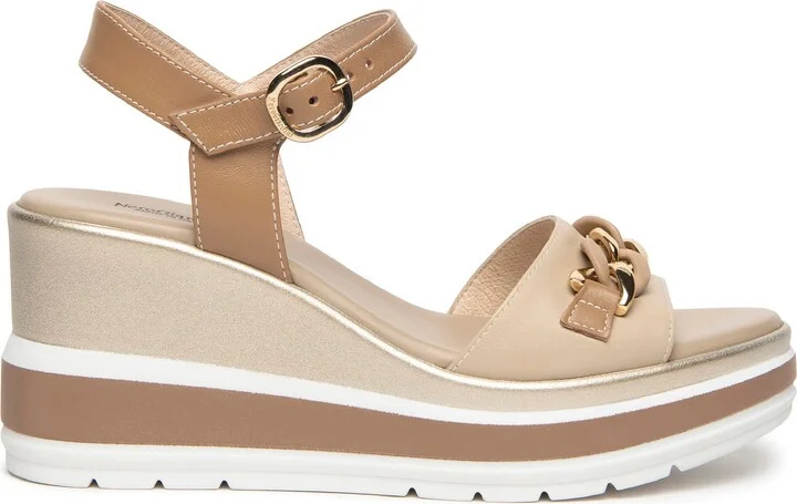 Chain Ankle Strap Platform Wedge Sandal - Image 8
