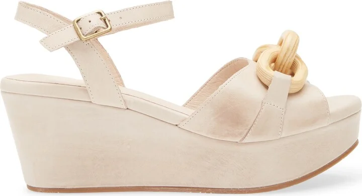 Chain Ankle Strap Wedge Sandal - Image 3