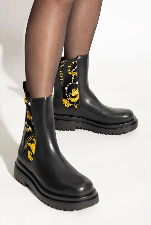 Chain Couture-print boots - Image 2