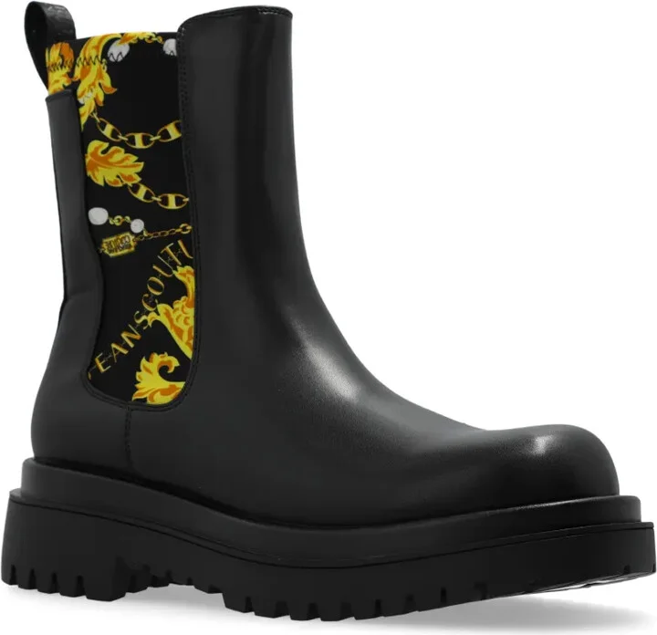 Chain Couture-print boots - Image 4