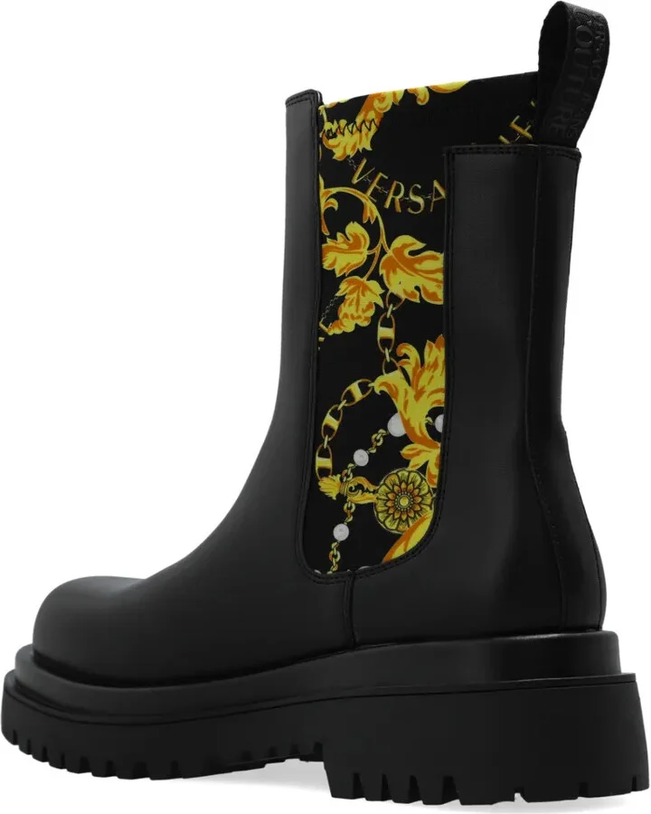 Chain Couture-print boots - Image 5