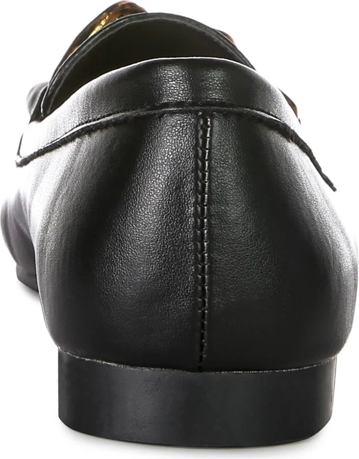 Chain Detail Faux Leather Loafer - Image 4