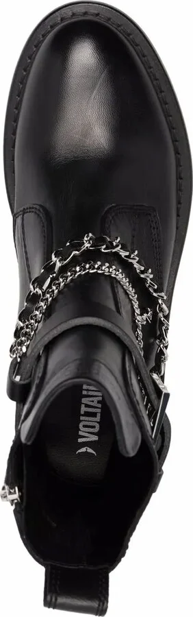 Chain-Detail Leather Boots - Image 4