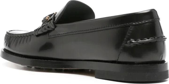 Chain-Detail Leather Loafers - Image 3