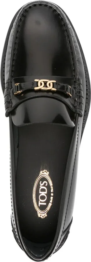 Chain-Detail Leather Loafers - Image 4