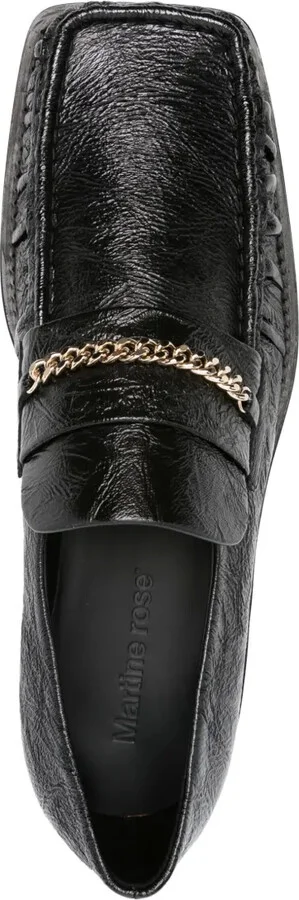 Chain-Detail Leather Loafers - Image 4