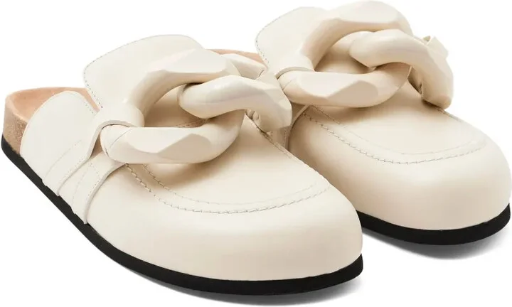 Chain-Detail Leather Mules - Image 2