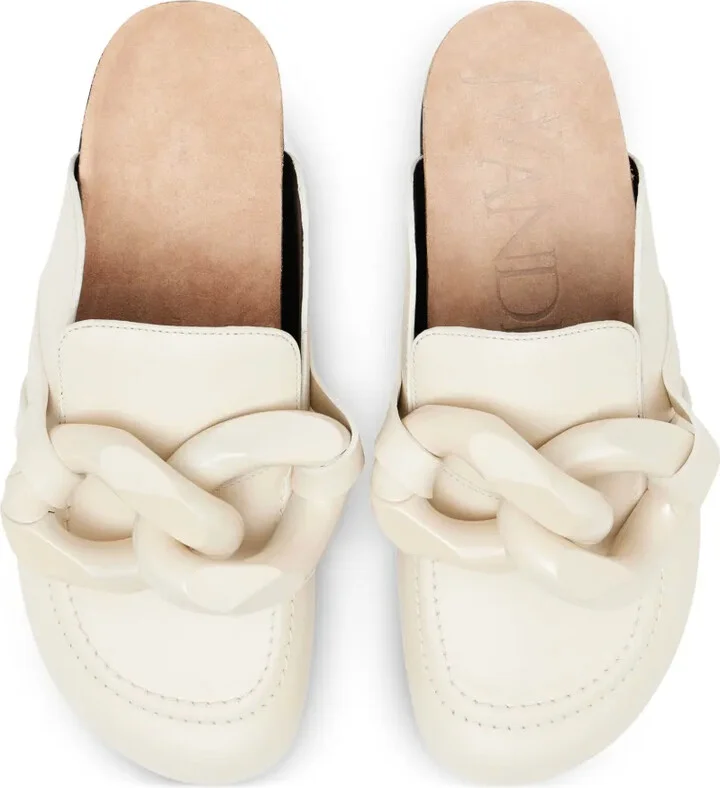 Chain-Detail Leather Mules - Image 4