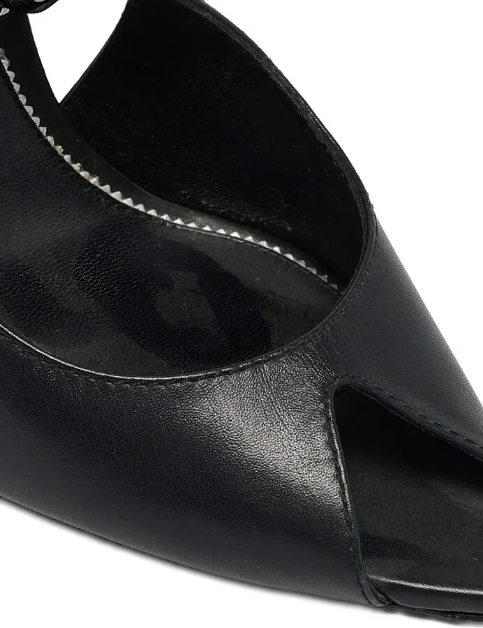 Chain-Detail Peep-Toe Pumps - Image 5