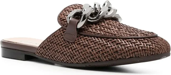Chain-Detail Slip-On Mules - Image 2