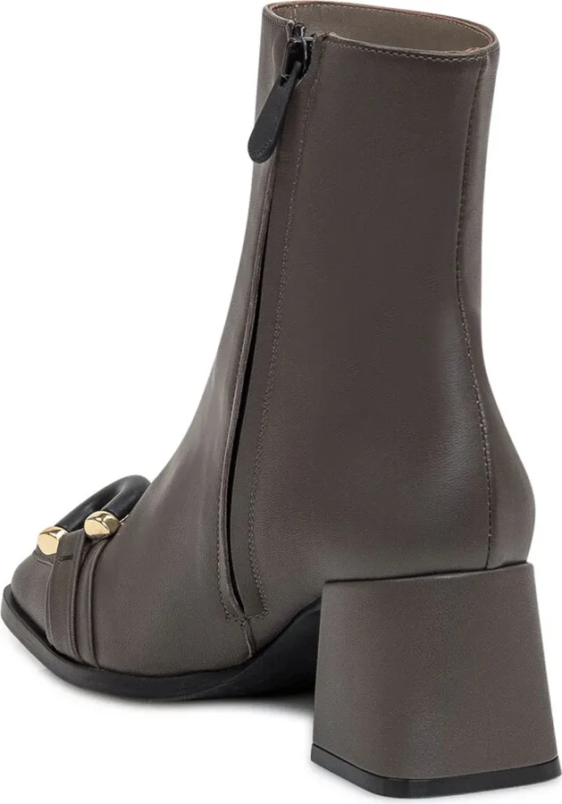 Chain-Embellished Ankle Boots - Image 3