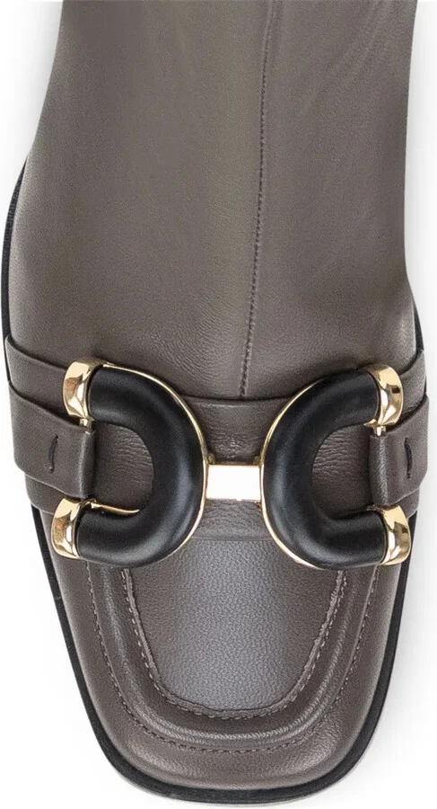 Chain-Embellished Ankle Boots - Image 4