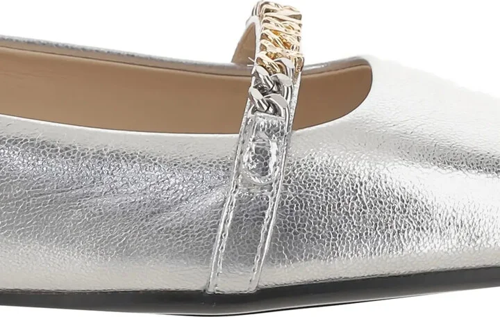 Chain-Embellished Ballet Flats - Image 5