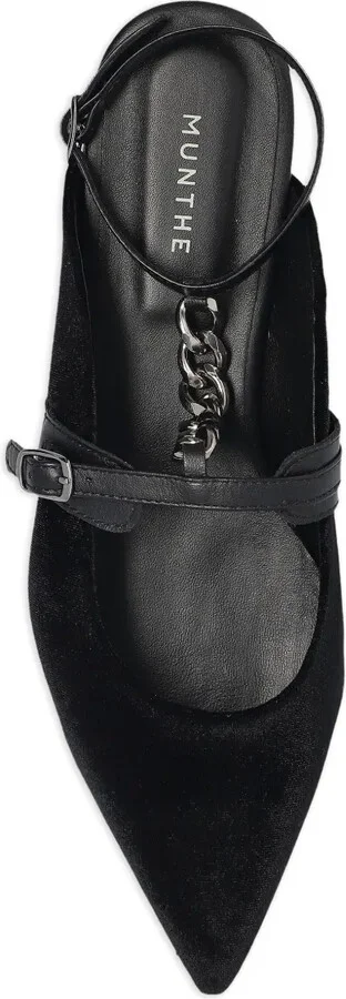 Chain-Embellished Flat Mules - Image 4