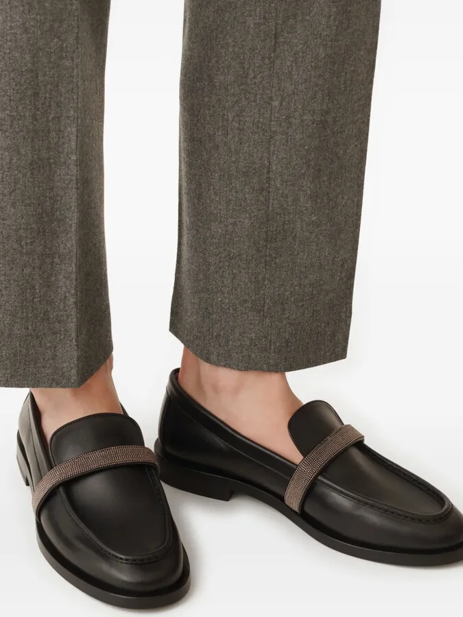 Chain-Embellished Loafers - Image 4