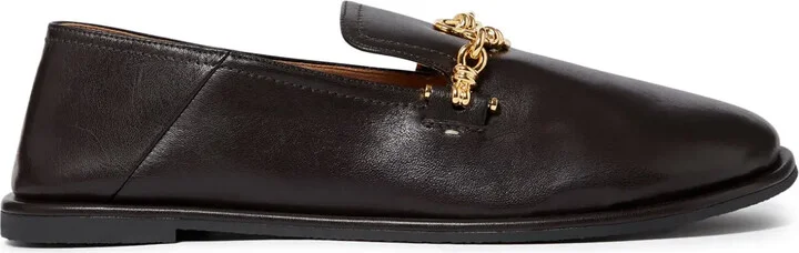Chain-Embellished Loafers